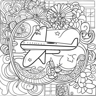 United Airlines Coloring Pages