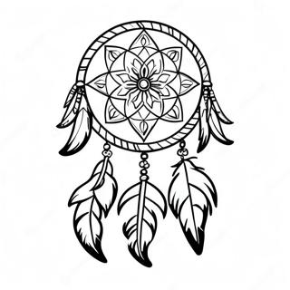 Pagina De Colorat Dreamcatcher Nativ American 51323-40593