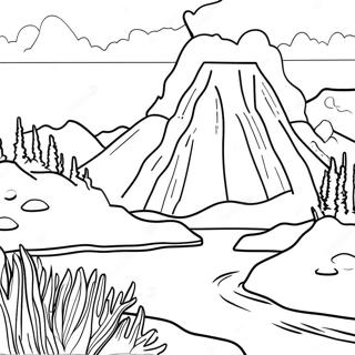 Yellowstone National Park Coloring Pages