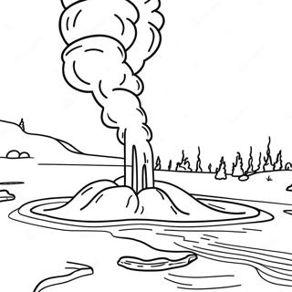 Yellowstone National Park Coloring Pages