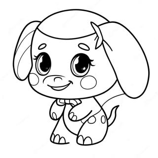 Ellie With A Bow Coloring Page 51374-40647