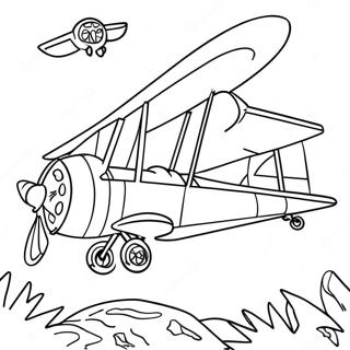 Dusty Crophopper In Action Coloring Page 51384-40643