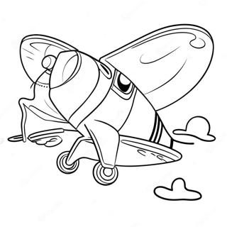 Dusty Crophopper In Action Coloring Page 51384-40644