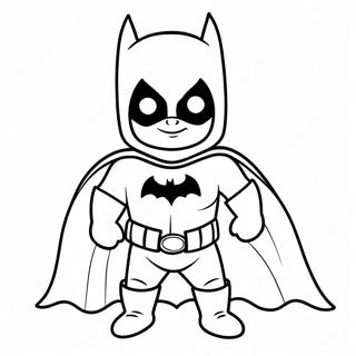 Bebek Batman Boyama Sayfaları