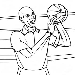 Kareem Abdul Jabbar Coloring Pages