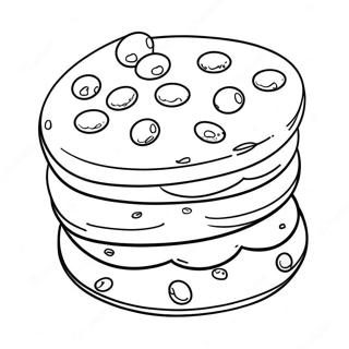 Chocolate Chip Biscuit Coloring Page 51414-40667