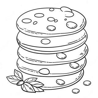 Chocolate Chip Biscuit Coloring Page 51414-40668