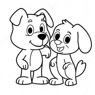 Bluey And Bingo Heartwarming Coloring Page 5141-4093