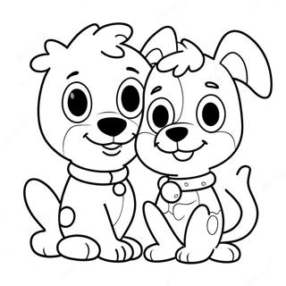 Bluey And Bingo Heartwarming Coloring Page 5141-4094