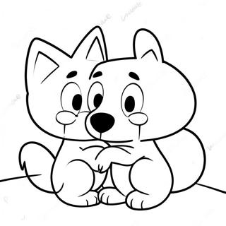 Bluey And Bingo Heartwarming Coloring Page 5141-4095