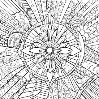 Art Deco Geometric Patterns Coloring Page 51453-40713