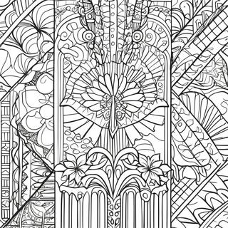 Art Deco Geometric Patterns Coloring Page 51453-40716