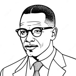 Malcolm X Inspirational Quote Coloring Page 51493-40730