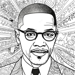 Malcolm X Inspirational Quote Coloring Page 51493-40731