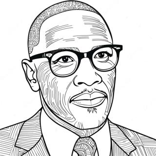 Malcolm X Inspirational Quote Coloring Page 51493-40732