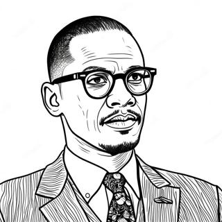 Malcolm X Coloring Pages