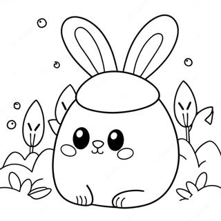 Squishmallow Easter Bunny Coloring Page 51513-40753