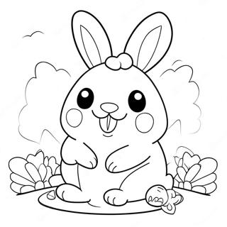 Squishmallow Easter Bunny Coloring Page 51513-40754