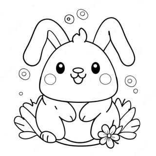 Squishmallow Easter Bunny Coloring Page 51513-40756