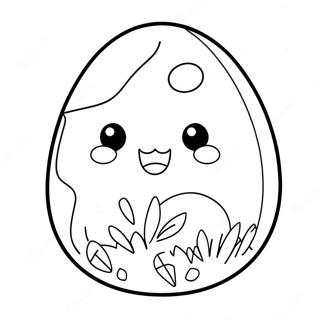 Cute Squishmallow Easter Egg Coloring Page 51514-40746