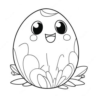 Cute Squishmallow Easter Egg Coloring Page 51514-40747