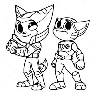 Ratchet And Clank Coloring Page 51523-40751