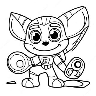 Ratchet And Clank Coloring Page 51523-40752