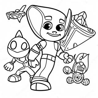 Ratchet And Clank Adventure Scene Coloring Page 51524-40759