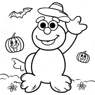 Elmo Halloween -Värityssivu 51543-40763