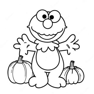 Elmo Halloween -Värityssivu 51543-40764