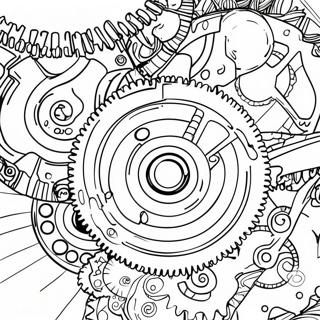 Gear Coloring Pages