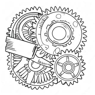 Gear Coloring Page 51553-40774