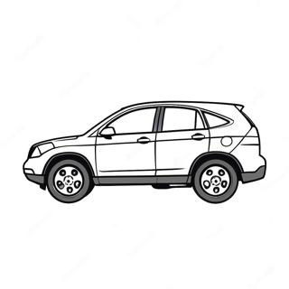 Sporty Honda Crv Coloring Page 51564-40805