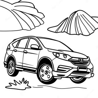 Sporty Honda Crv Coloring Page 51564-40808