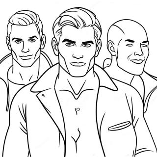 Hot Dudes Coloring Pages