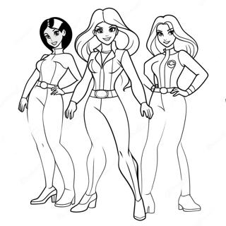 Totally Spies Coloring Pages