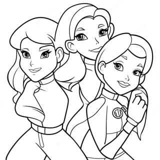 Totally Spies Värittämissivu 51583-40791