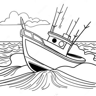 Bass Boat Coloring Page 51593-40798