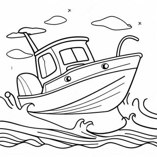 Bass Boat Coloring Page 51593-40800