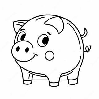 Piggy Bank Coloring Pages