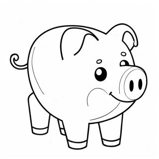 Piggy Bank Coloring Page 51603-40814