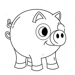 Piggy Bank Coloring Page 51603-40816