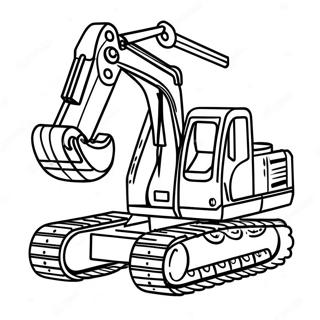 Excavator Coloring Page 5160-4111