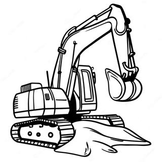 Excavator Coloring Page 5160-4112