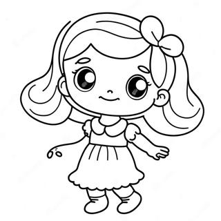 Little Miss Coloring Page 51613-40822