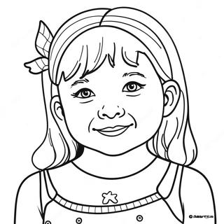 Little Miss Sunshine Coloring Page 51614-40831