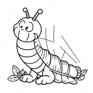 Alice In Wonderland Caterpillar Coloring Pages