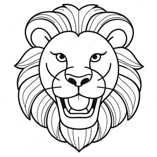 Roaring Lion Coloring Pages