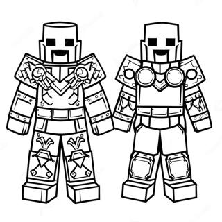 Minecraft Armor Coloring Page 51653-40862