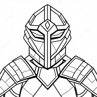 Diamond Armor Minecraft Coloring Page 51654-40891